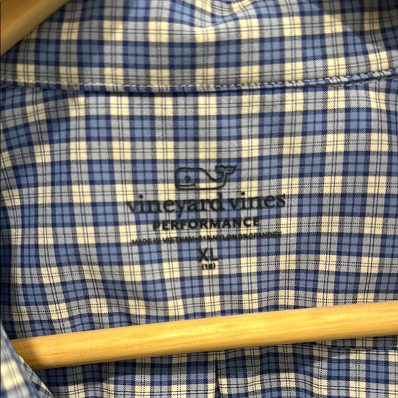 Blue Checkered Men's Shirt - Picture 2 of 3